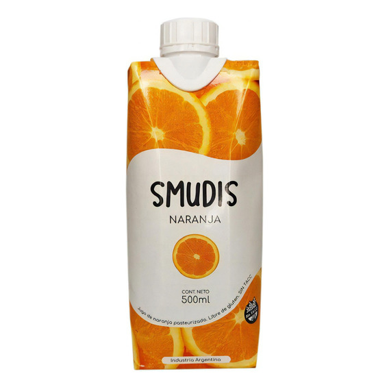 Jugo De Naranja 500 Ml Pasteurizado Smudis Sin Tacc