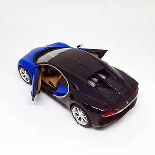 Bugatti Chiron Special Edition Preto Azul 1:24 Maisto 31514