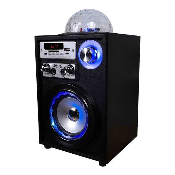 Parlante Bluetooth Karaoke Con Bola De Luz Led De 10w