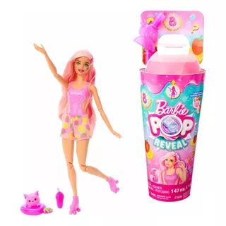 Barbie Muñeca Pop Reveal Accesorios Aroma A Limonada Fresa