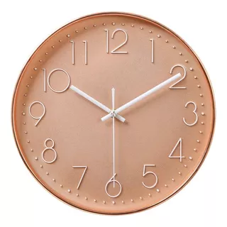 Relógio De Parede 25cm Ellegance Sala Cozinha Escritório
