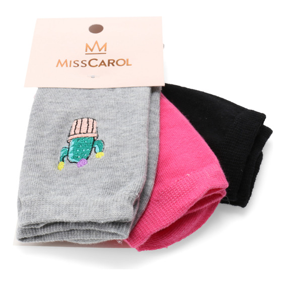 Medias Mujer Miss Carol Embroidery Pack X3 146.24114