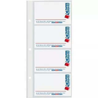 Refil Porta Cartão 1409 - Pacote Com 10 Unidades - Chies