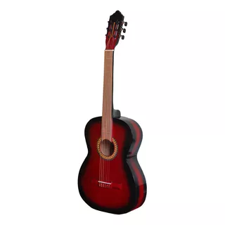 Guitarra Clásica Infantil Arte Musical Tercerola Para Diestros Roja Brillante