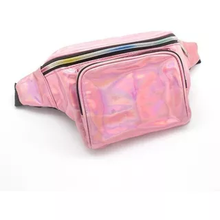 Pochete Feminina Original Bolsa Metalizada Neon + Brinde 