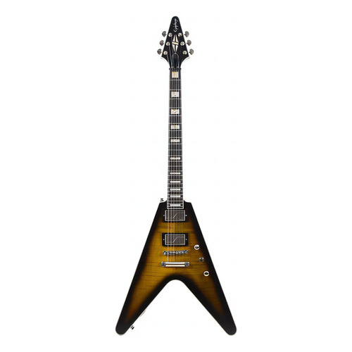 Guitarra EpiPhone Prophecy Flying V Yellow Tiger Aged Gloss