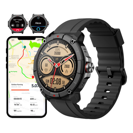 Reloj Inteligente Gps Deporte 5atm Bt Llamadas Alexa