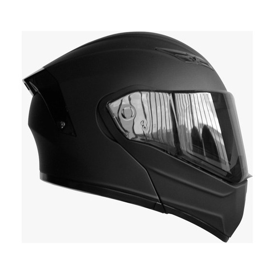 Casco Moto Kov Nebula Abatible Con Gafas Dot Color Negro mate Tamaño del casco XL