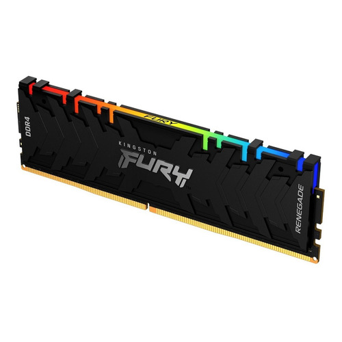 Memoria RAM Fury Renegade DDR4 RGB gamer color negro 8GB 1 Kingston KF436C16RBA/8
