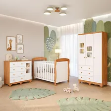 Quarto Bebê Berço Americano Marquesa Guarda Roupa Cômoda Uli