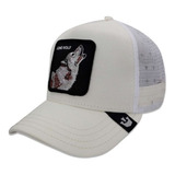 Gorra Goorin Bros Lone Wolf White Original Lobo Blanco