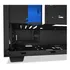 Gabinete para jugadores Nzxt S340, vidrio templado negro-azul, color negro/azul
