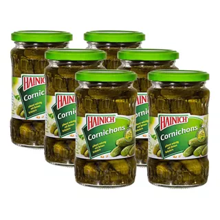 Mini Pepinos Cornichons 330g Hainich  Alemanha ( 6 X 330g )