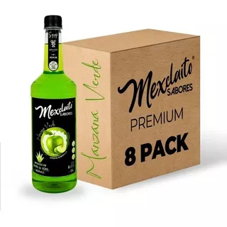 Mexclaito Premium Manzana Verde Pack 8 L Jarabe Endulzante