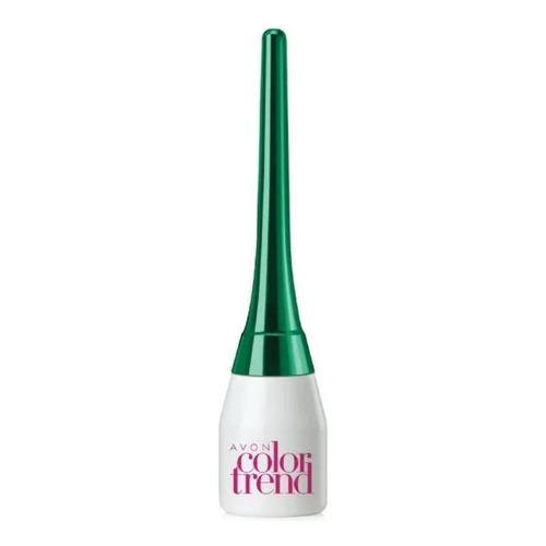 Delineador de ojos líquido Avon Delineador Líquido para Ojos color verde con acabado metálico