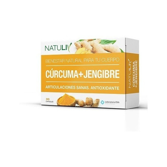 Curcuma + Jengibre Natuliv 30 Cápsulas