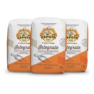 Farinha De Trigo Caputo Integral Italiana 1kg P/ Pão Pizza