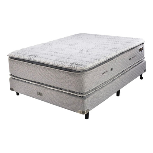 Piero Montreaux II Pillow Top - Gris/Blanco - 2 1/2 plazas - 190 cm - 140 cm