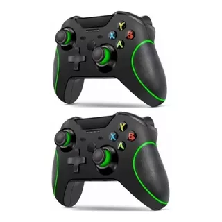 Kit 2 Controles Compatível Xbox One Series E Pc C/ Fio