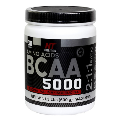 Amino Acido Bcaa 5000 30 Servicios Nt Nutrition Recuperador Sabor Sandía