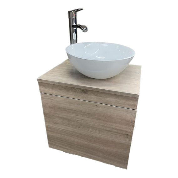 Kit De Baño Gabinete Mueble Complet +monomando+ovalin Lavabo