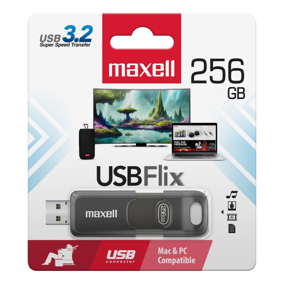 Pendrive 256gb Flix Usb 3.0 Maxell