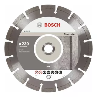 Disco Diamantado Para Concreto 9 /230mm Standard Bosch Cor Prateado