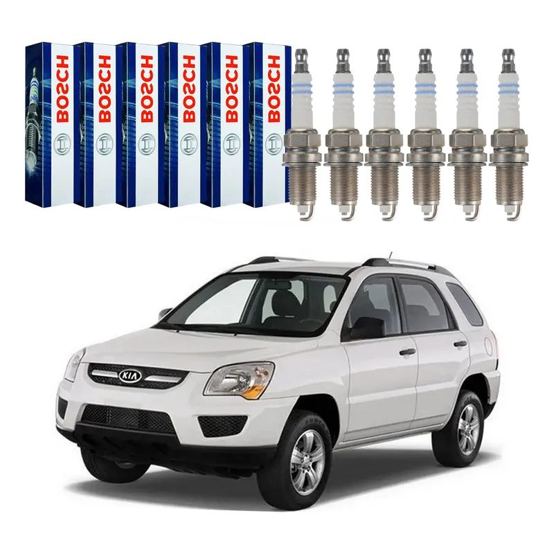 Jogo Velas Bosch Sportage 2.7 V6 2007 A 2010