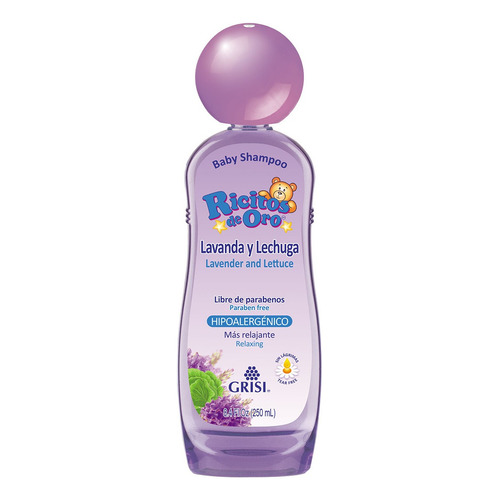 Shampoo Ricitos De Oro Lavanda Y Lechuga 250ml