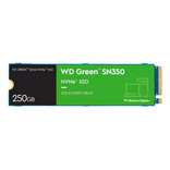 Ssd M.2 250gb Western Digital Nvme 2280 Pcie Gen3 2400mb/s Color Verde