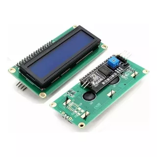 Display Lcd 16x2 1602 Fundo Azul Modulo I2c Soldado Arduino