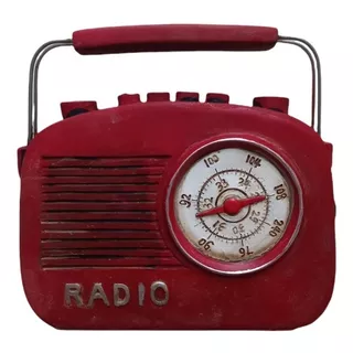 Radio Antigua Vintage Retro Decoración Pintada A Mano