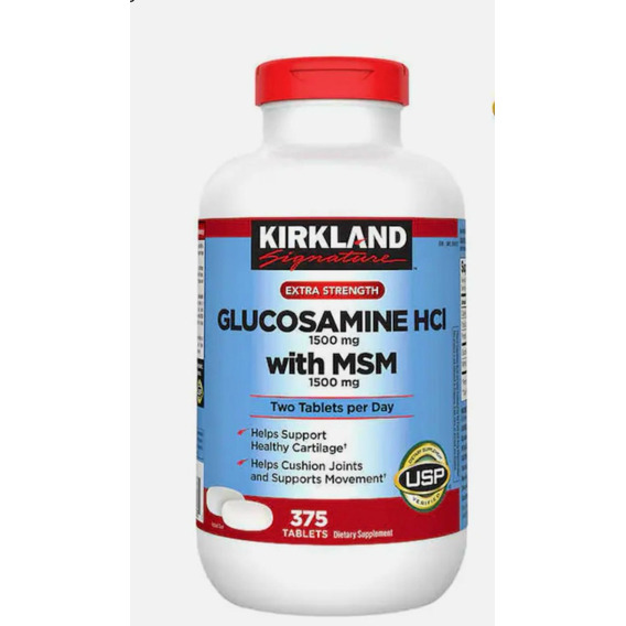 Glucosamina Kirkland+msm X 375 Tabl - Unidad a $316