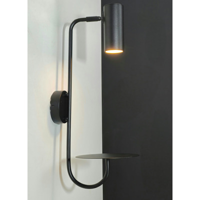 Aplique Pared Con Apoyo Bimba 15085 Gu10 Con Cable Cie