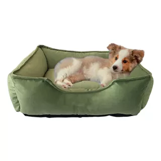 Cama Antialérgica Para Mascota Cuadrada Talla M