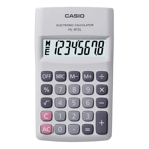 Calculadora De Mano Bolsillo Casio Hl 815l Color Blanco