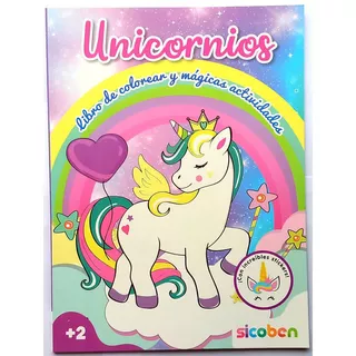 Libro Unicornios De Colorear Y Stickers