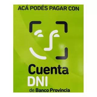 Cartel Pvc Mercado Pago / Cuenta Dni /  Alta Duración  