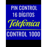 Tarjeta Control Telefónica Movistar Geo Pin Control 