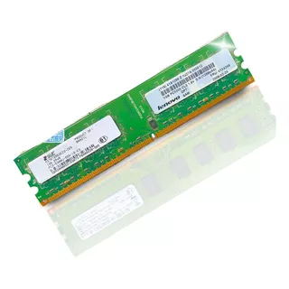 Memória Ram Ddr2 1gb 667mhz Color Verde Smart Pc Desktop