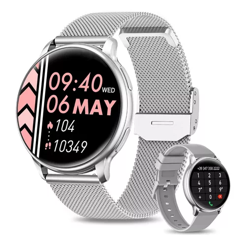 Relógio Inteligente Smartwatch Feminino Prata – myloveshop