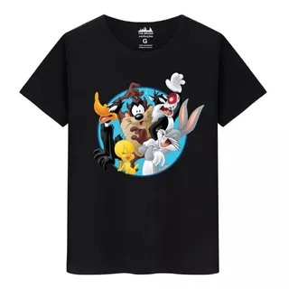 Camiseta Masculina Algodão Premium Looney Tunes Pernalonga
