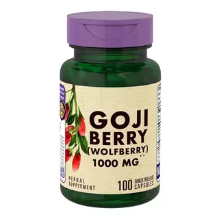 Goji Berry Wolfberry 1000mg 100 Cap Quemador Grasa Baja Peso