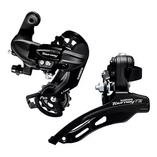 Kit Cambios Shimano Tourney Traseiro E Dianteiro Ty300/tz500