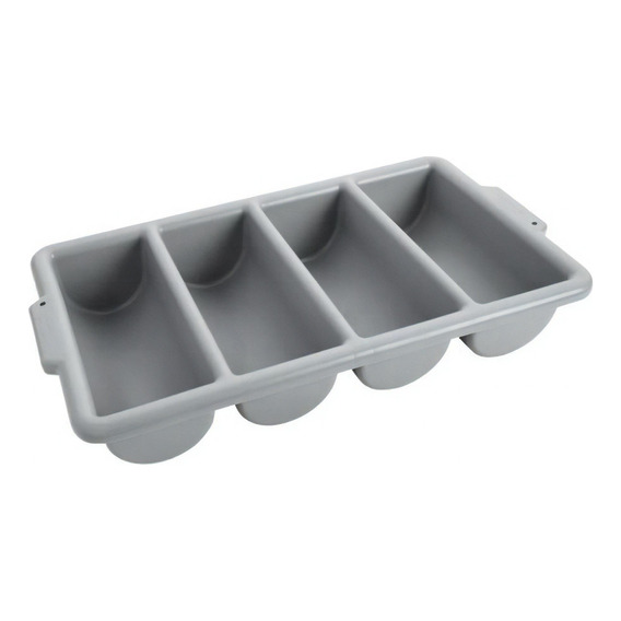 Organizador De Cubiertos Rubbermaid 4 Compartimientos, Gris