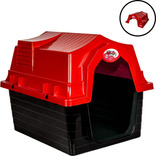 Casinha P/ Cachorro Pequeno Porte N.2 Animais Domésticos Cor Vermelho