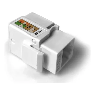 Conector Femea Keystone Cat6 Rj-45 Branco 90º C/20 Pçs