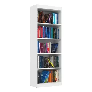 Estante Para Livros 4 Prateleiras Encanto Patrimar Ia Branco Cor Branco