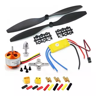 Kit Motor Elétrico 2212 + Esc 30a +2 Helice Drone Aero