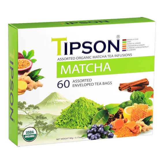 Te Verde Matcha Tipson Caja 60 Bolsas